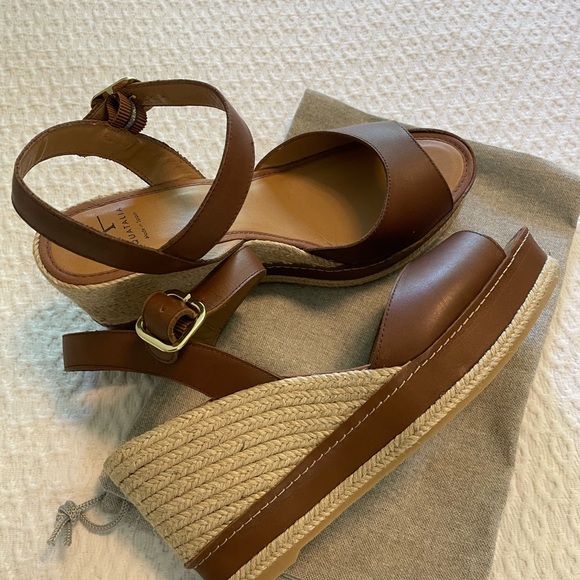 Aquatalia Leena Caramel espadrilles size 9/39 - Picture 5 of 12